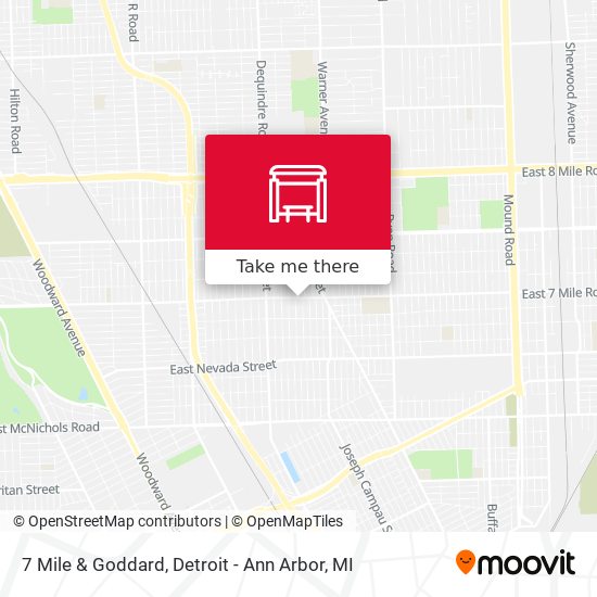 7 Mile & Goddard map