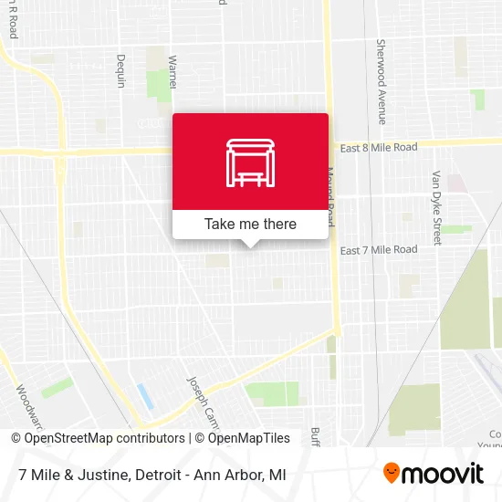 7 Mile & Justine map