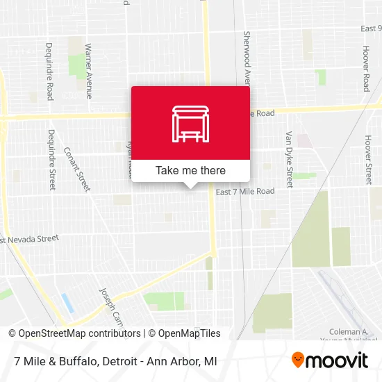 7 Mile & Buffalo map