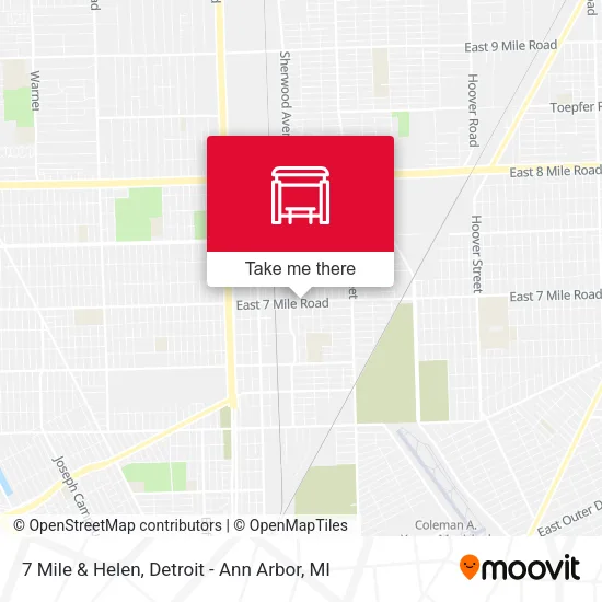 7 Mile & Helen map