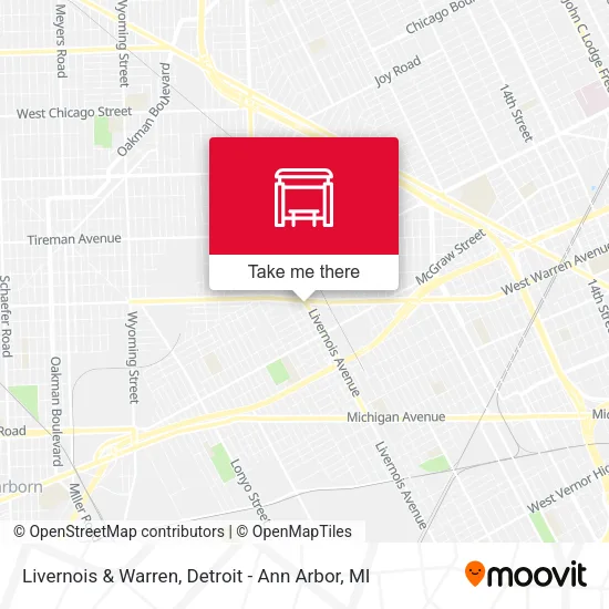 Livernois & Warren map