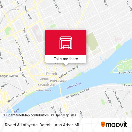 Rivard & Lafayette map