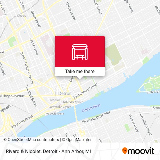 Rivard & Nicolet map