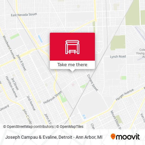 Mapa de Joseph Campau & Evaline