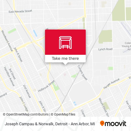 Joseph Campau & Norwalk map