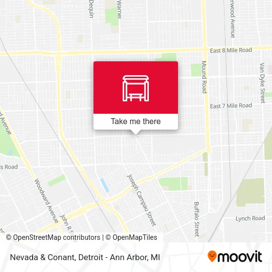 Nevada & Conant map