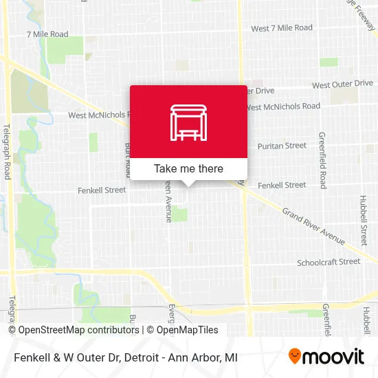 Fenkell & W Outer Dr map