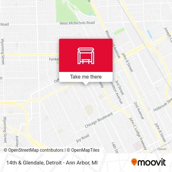 14th & Glendale map