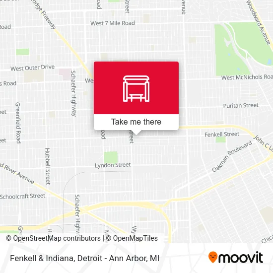 Fenkell & Indiana map