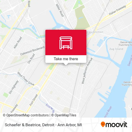 Schaefer & Beatrice map