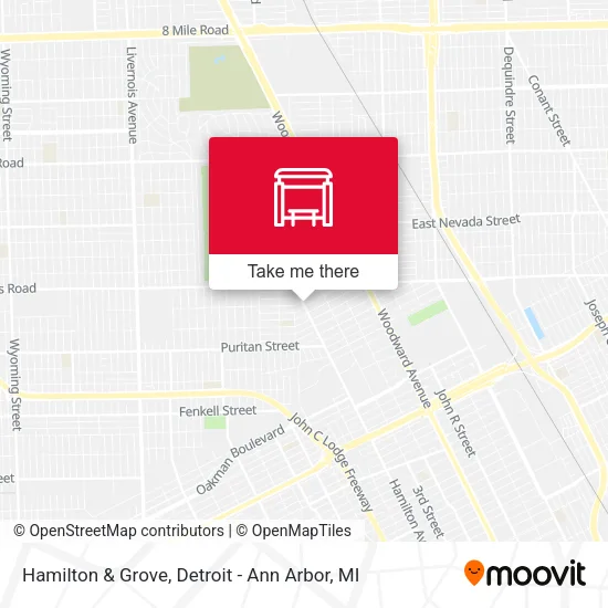 Hamilton & Grove map