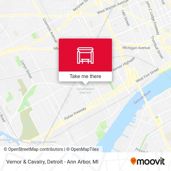 Vernor & Cavalry map