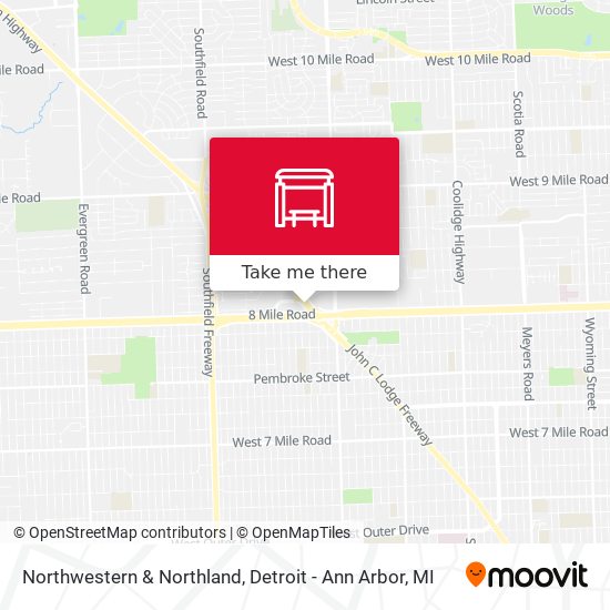 Mapa de Northwestern & Northland