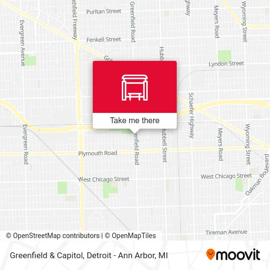 Greenfield & Capitol map