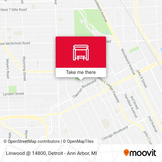 Linwood @ 14800 map