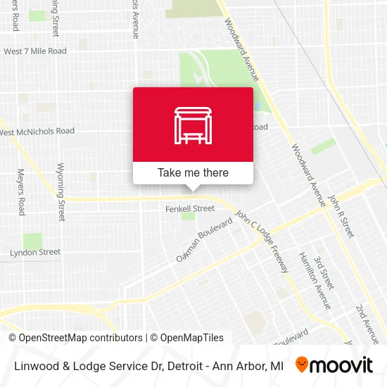 Linwood & Lodge Service Dr map