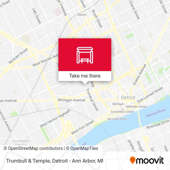 Trumbull & Temple map