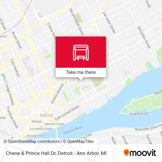 Chene & Prince Hall Dr map