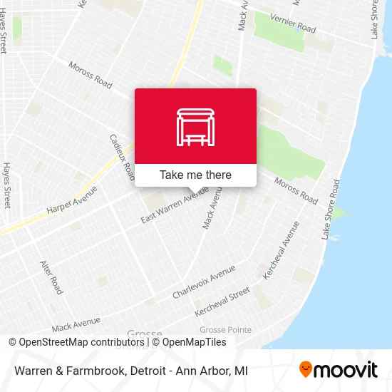 Warren & Farmbrook map