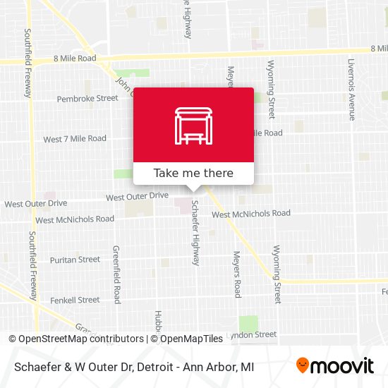 Schaefer & W Outer Dr map