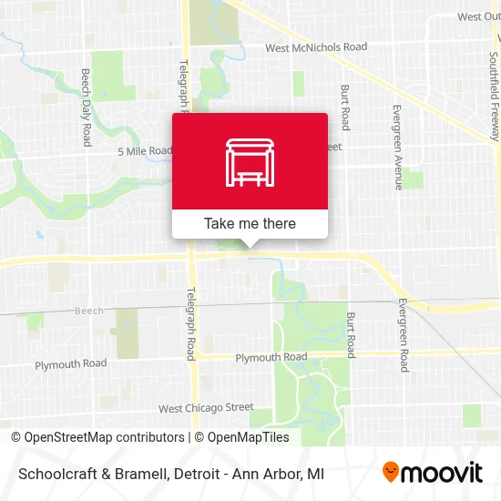 Schoolcraft & Bramell map