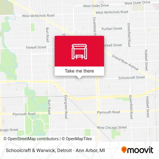 Schoolcraft & Warwick map