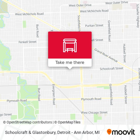 Schoolcraft & Glastonbury map