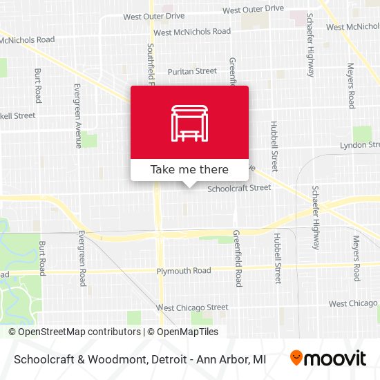 Schoolcraft & Woodmont map