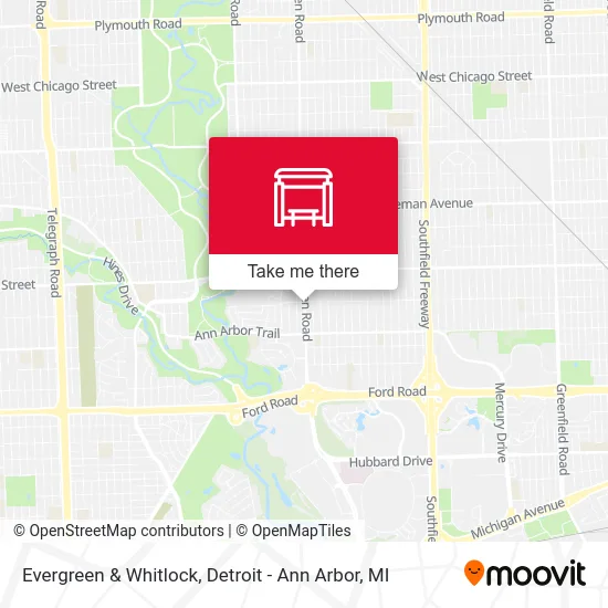 Evergreen & Whitlock map