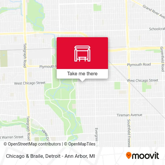 Chicago & Braile map