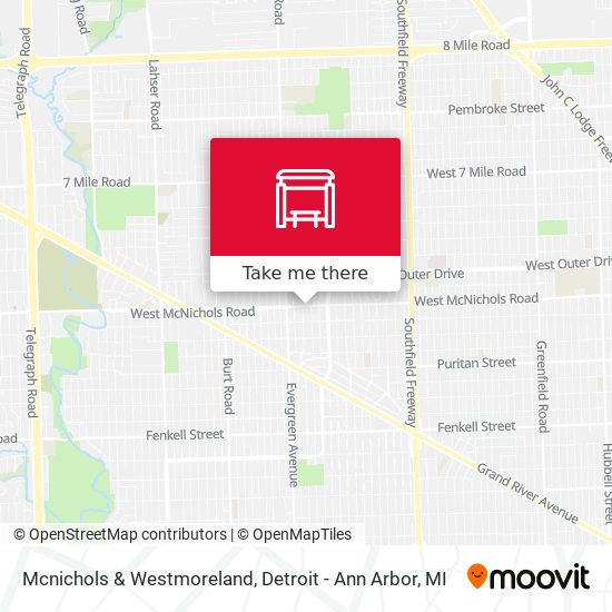Mapa de Mcnichols & Westmoreland