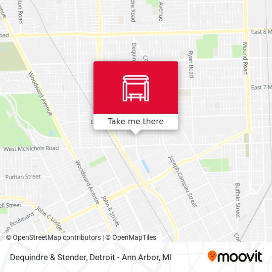 Mapa de Dequindre & Stender