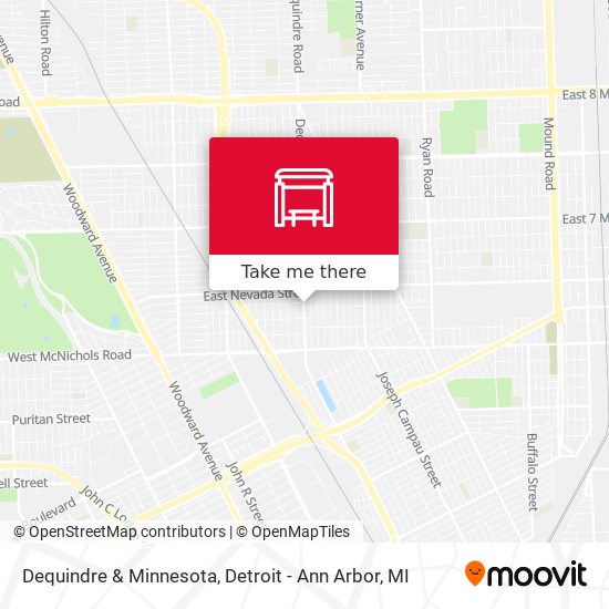 Mapa de Dequindre & Minnesota