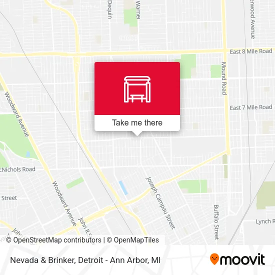 Nevada & Brinker map