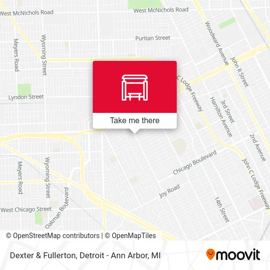 Dexter & Fullerton map