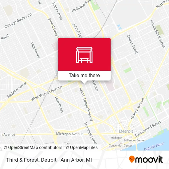 Third & Forest map