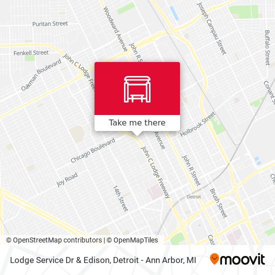 Lodge Service Dr & Edison map
