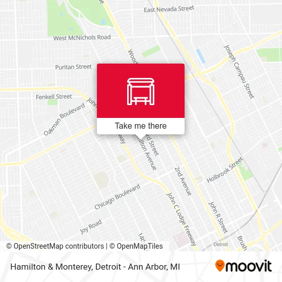 Hamilton & Monterey map