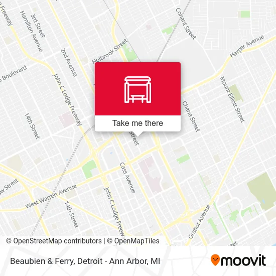 Beaubien & Ferry map