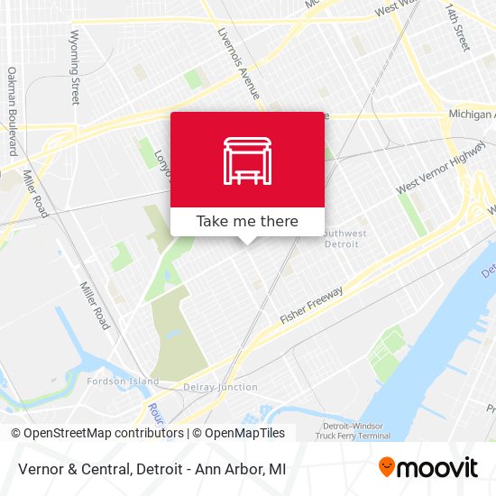 Mapa de Vernor & Central