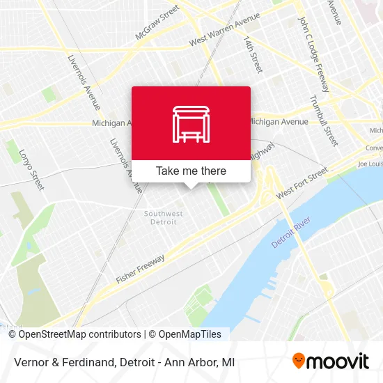 Vernor & Ferdinand map