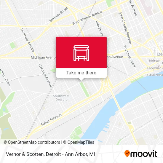 Vernor & Scotten map