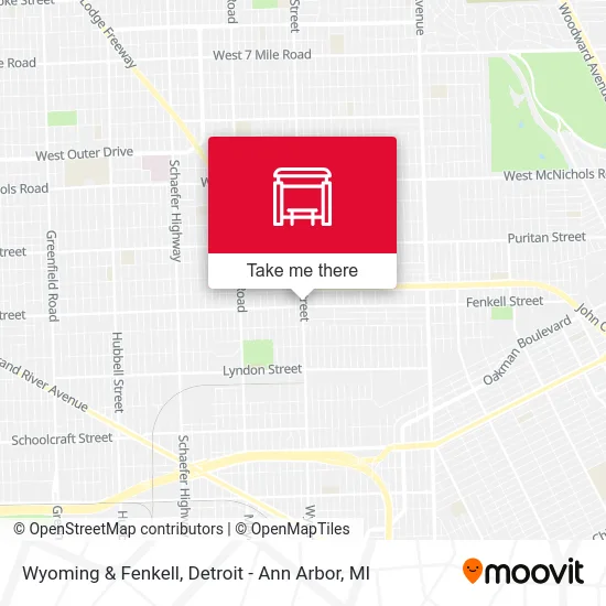 Wyoming & Fenkell map