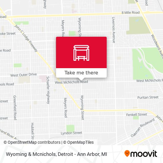 Wyoming & Mcnichols map