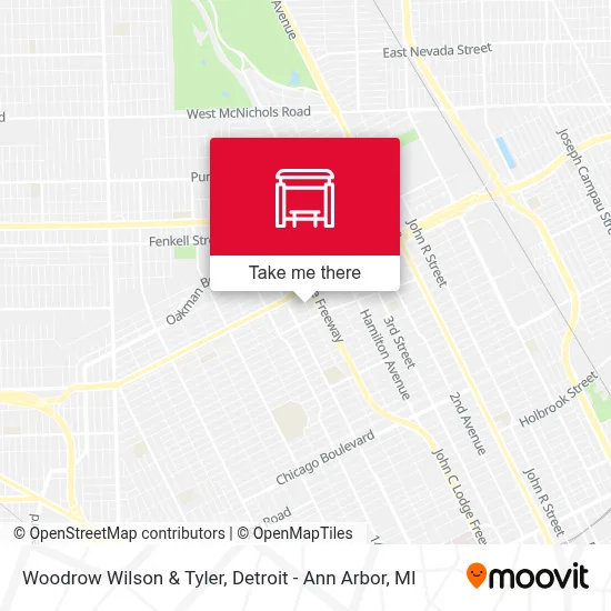 Woodrow Wilson & Tyler map