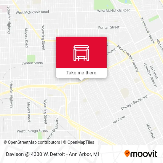 Davison @ 4330 W map