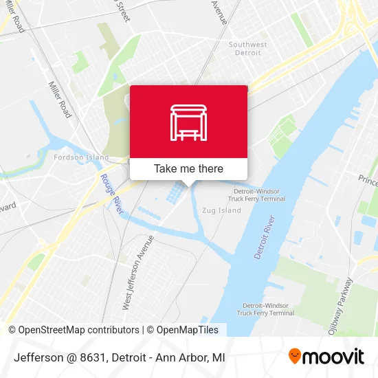 Jefferson @ 8631 map