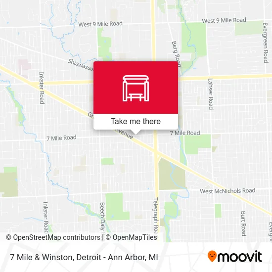 7 Mile & Winston map