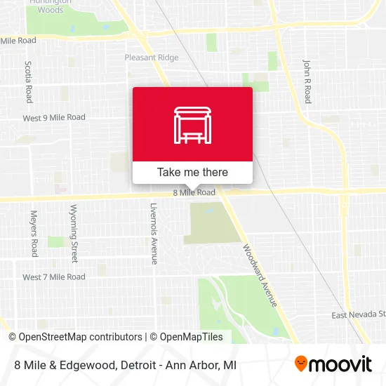 8 Mile & Edgewood map