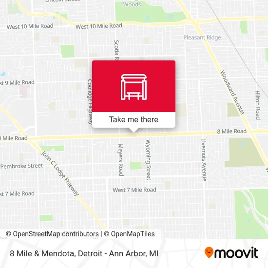 8 Mile & Mendota map